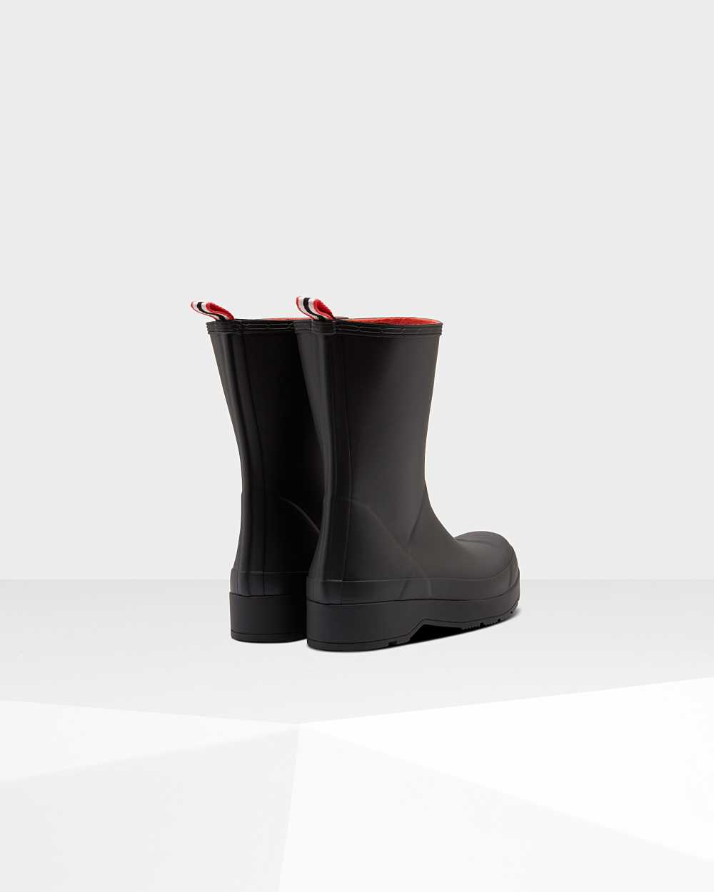 Hunter Original Play Insulated Mid-Height Men's Rain Boots NZ-79959T Black